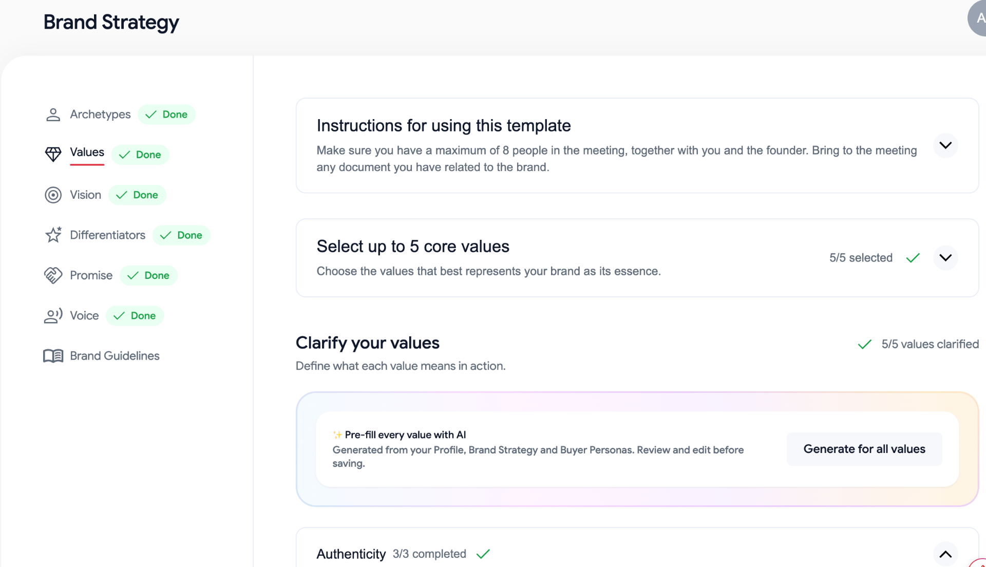 Brand Strategy - Values & Guidelines